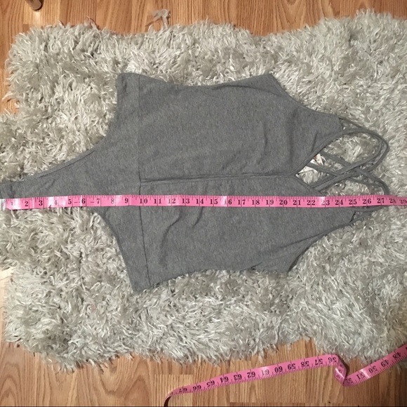 Couture Gypsy | Strappy Gray Bodysuit - Picture 5 of 7